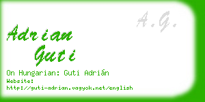 adrian guti business card